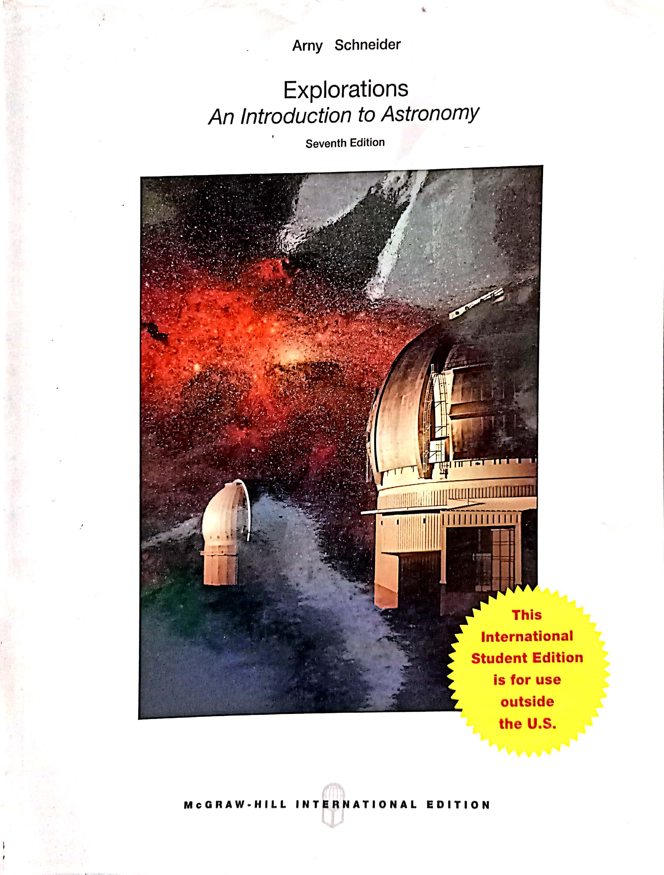 Book cover: Explorations : an introduction to astronomy