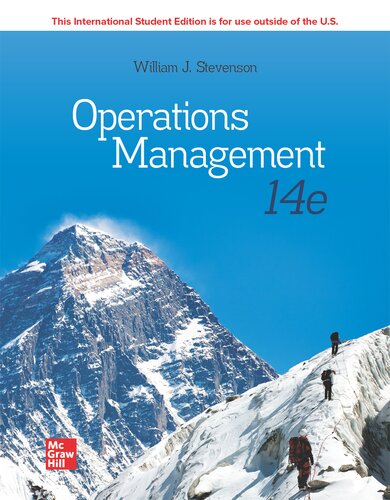 Book cover: Operations management.