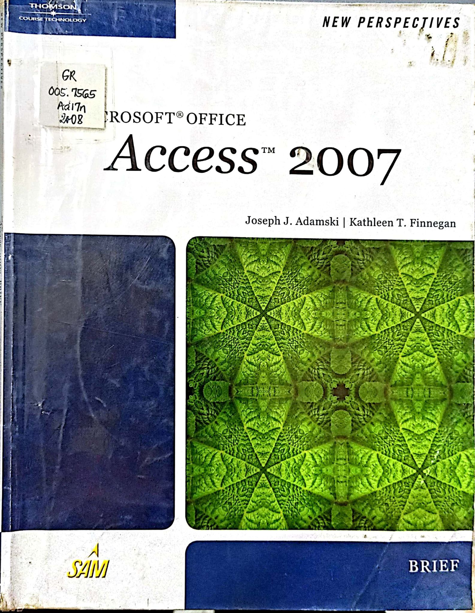 Book cover: New perspectives on Microsoft Office Access 2007 : brief