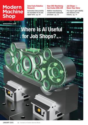 Book cover: Modern machine shop - January 2025