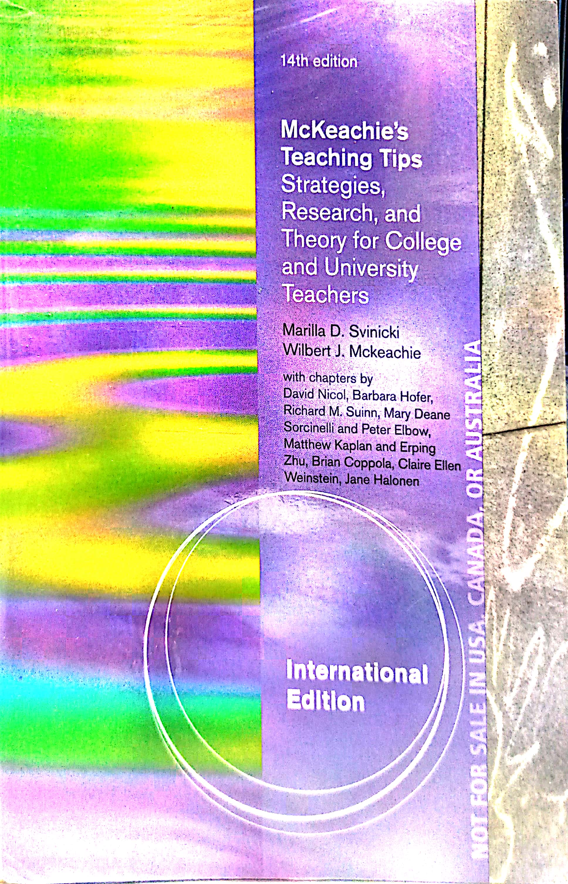Book cover: McKeachie's teaching tips : strategies, research and theory