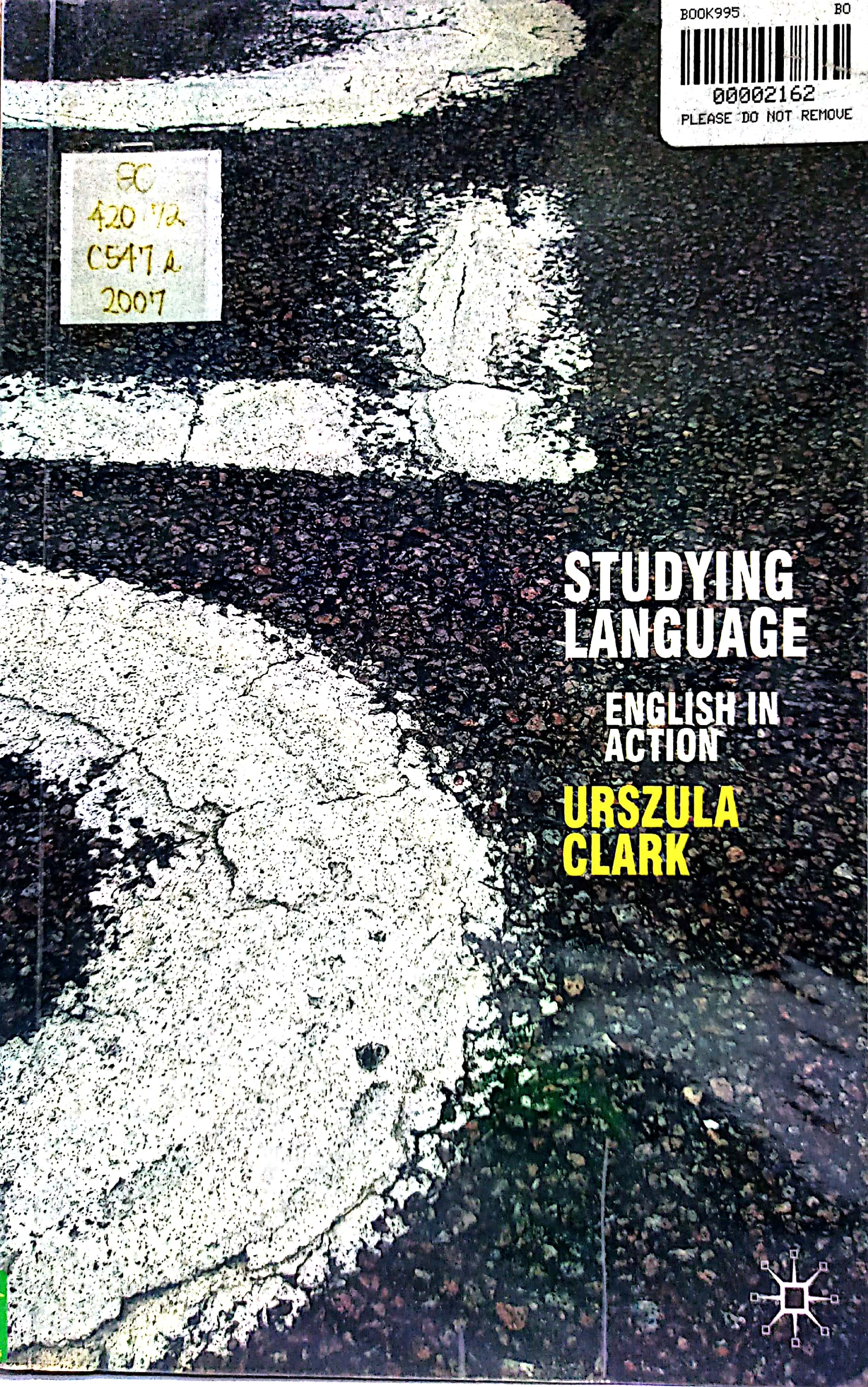 Book cover: Studying language : english in action