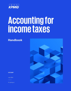 Book cover: Accounting for income taxes