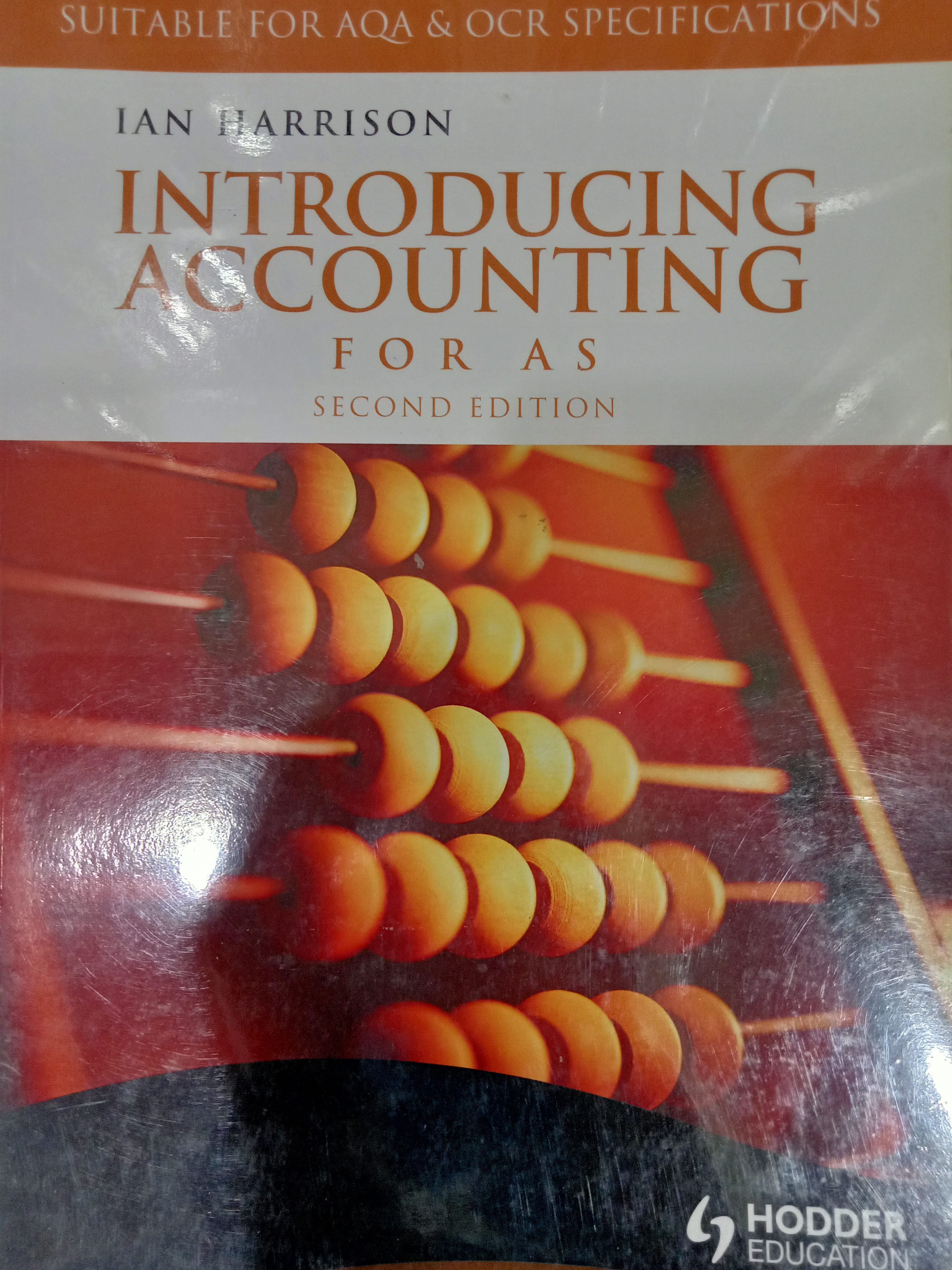 Book cover: Introducing accounting for AS
