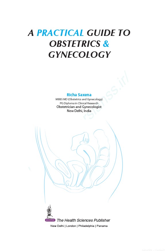 Book cover: A Practical guide to obstetrics & gynecology.