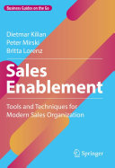 Book cover: Sales enablement : tools and techniques for modern sales organization