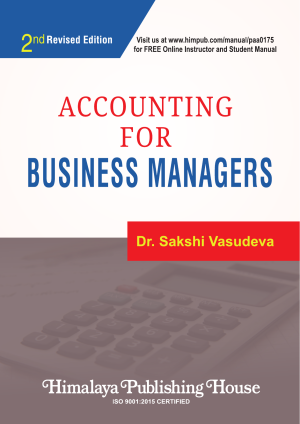Book cover: Accounting for business managers