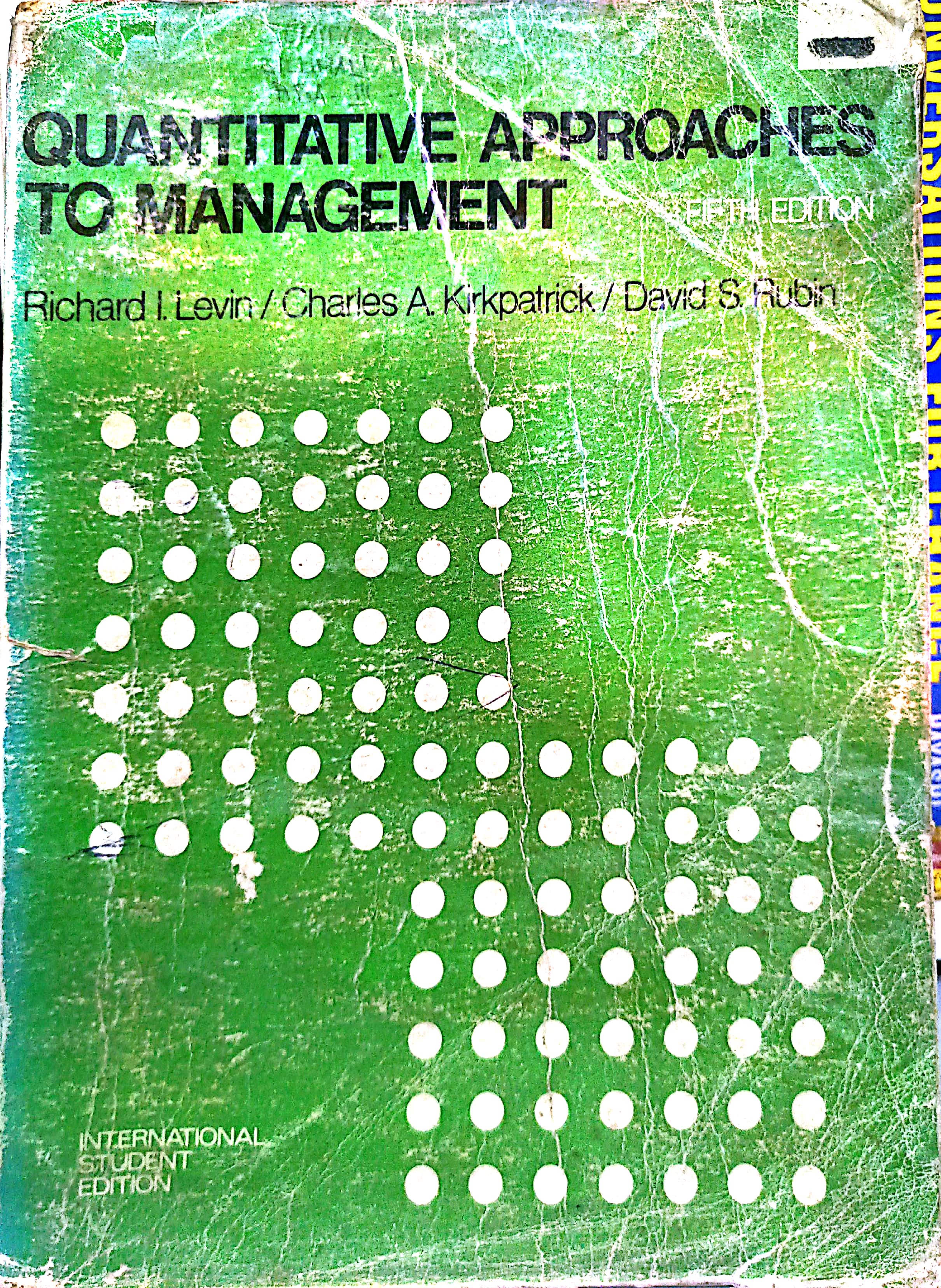 Book cover: Quantitative approaches to management