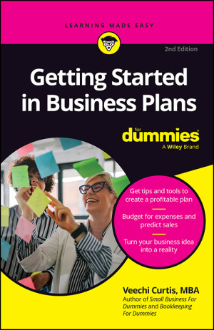 Book cover: Getting started in business plans for dummies