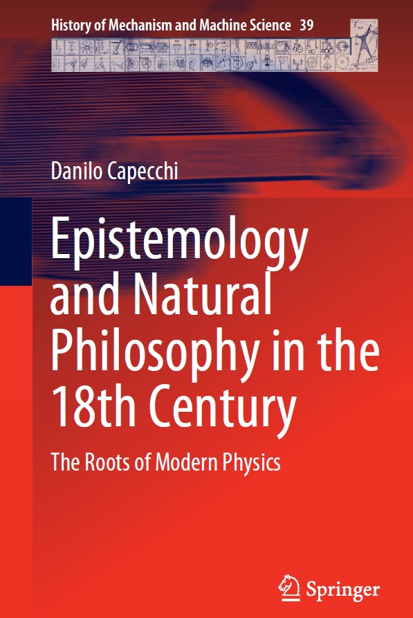 Book cover: Epistemology and natural philosophy in the 18th century: the roots of modern physics.