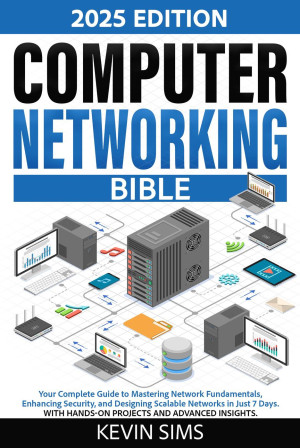 Book cover: Computer networking bible – your complete guide to mastering network fundamentals,  enhancing security, and designing scalable networks in just 7 days