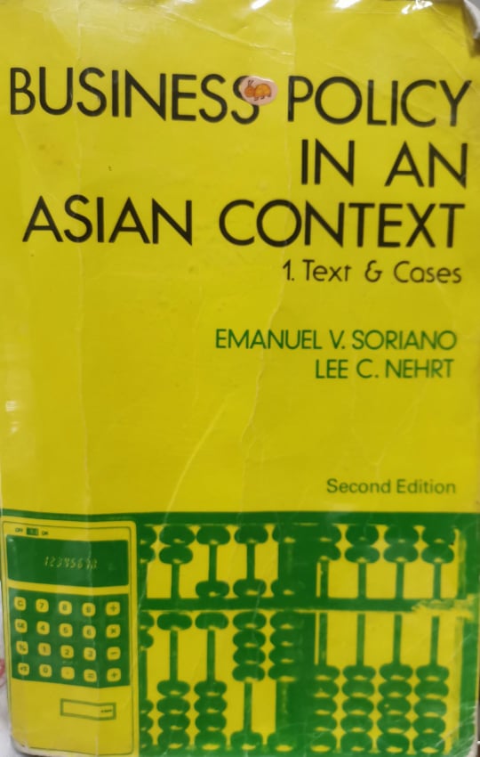 Book cover: Business policy in an Asian context : 1. text & cases
