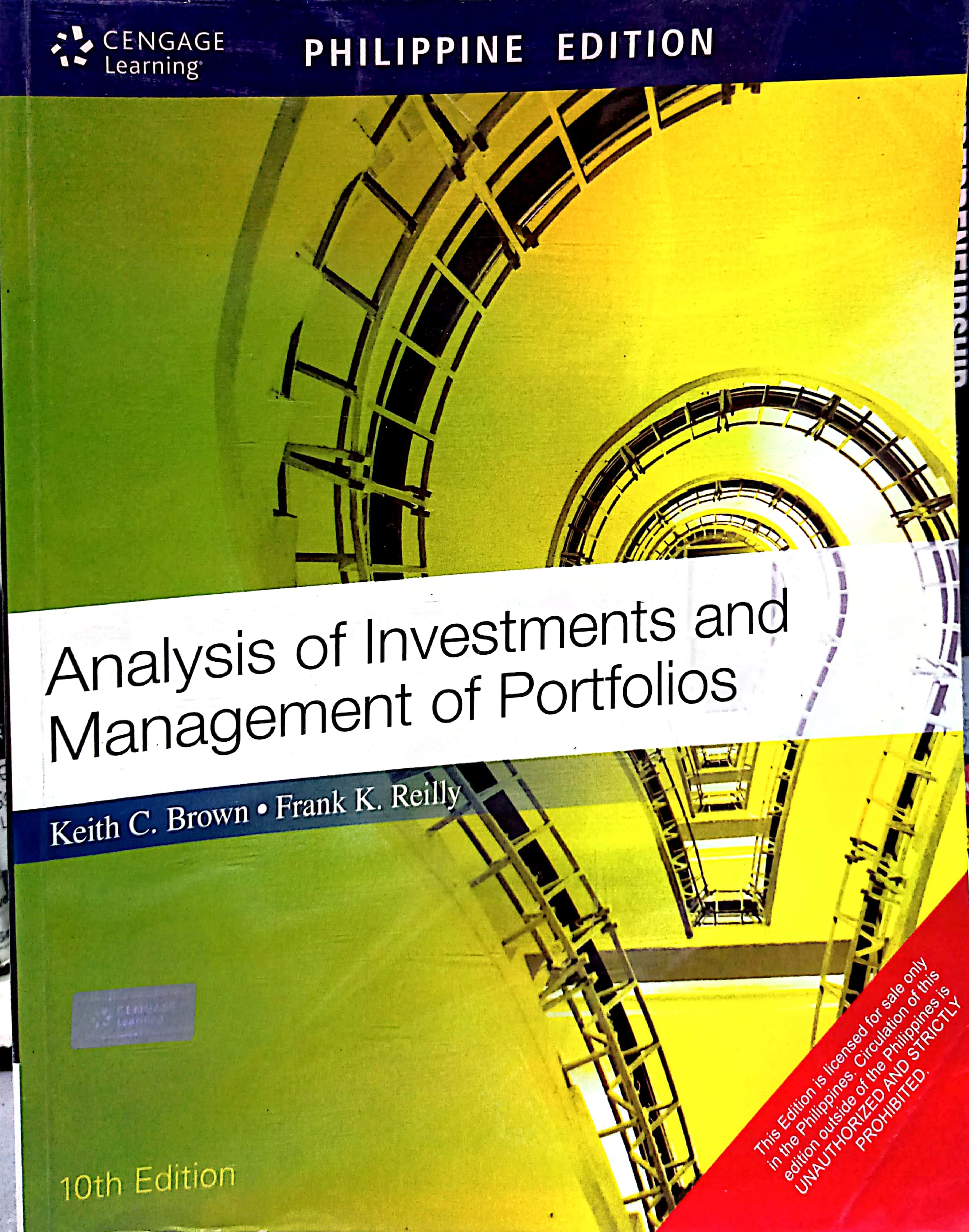Book cover: Analysis of investments and management of portfolios