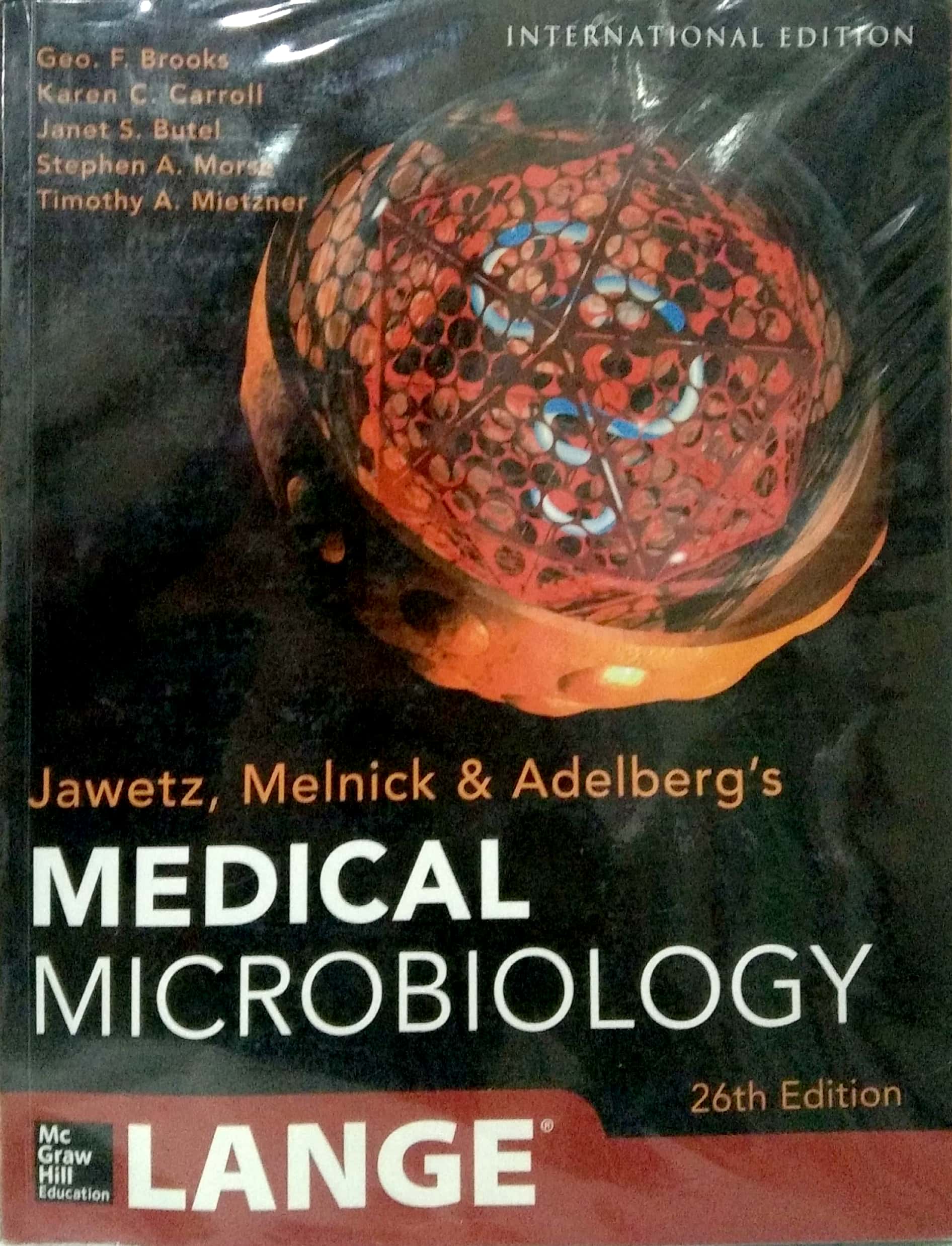 Book cover: Jawetz, Melnick & Adelberg's Medical Microbiology.