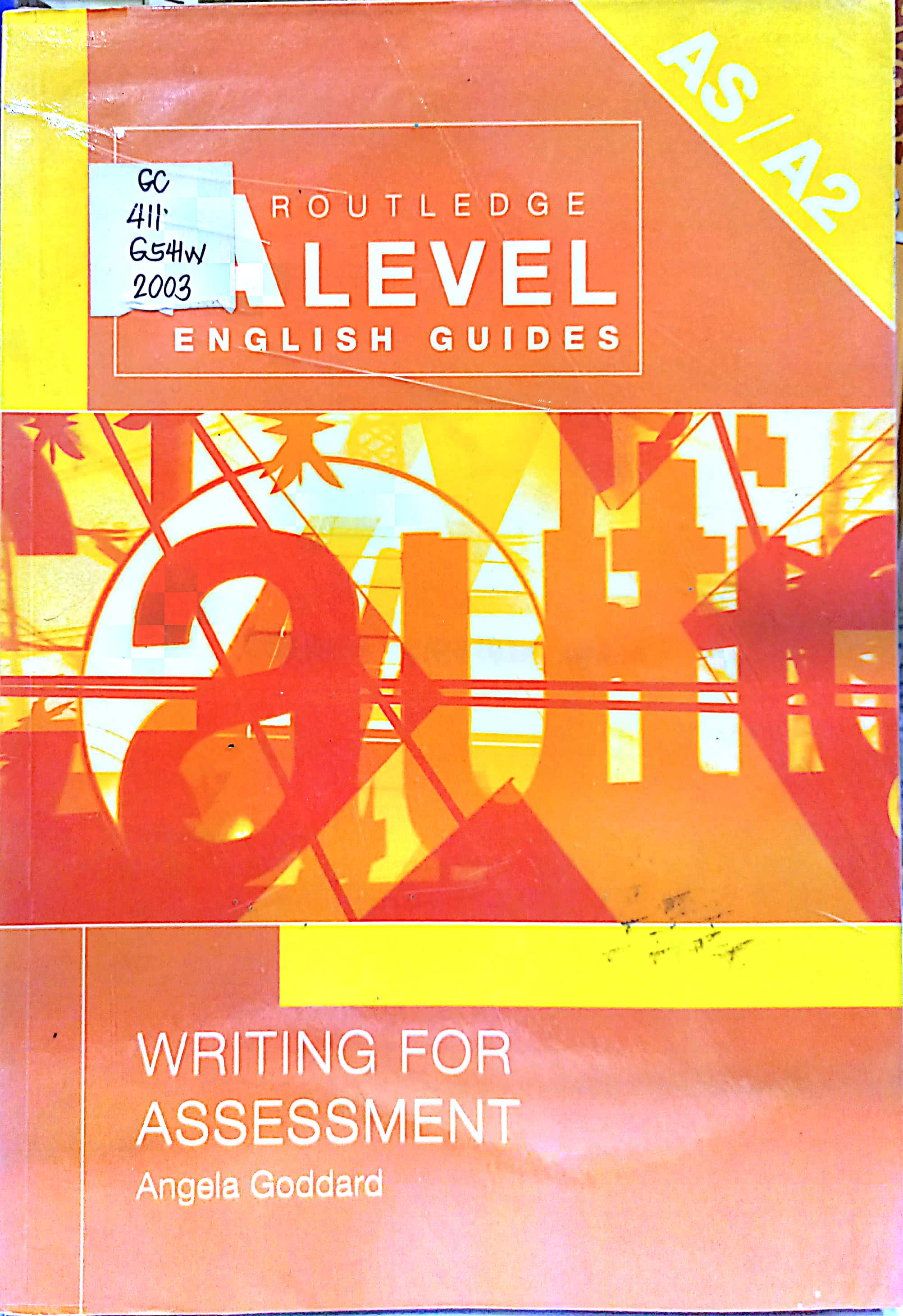Book cover: Writing for assessment