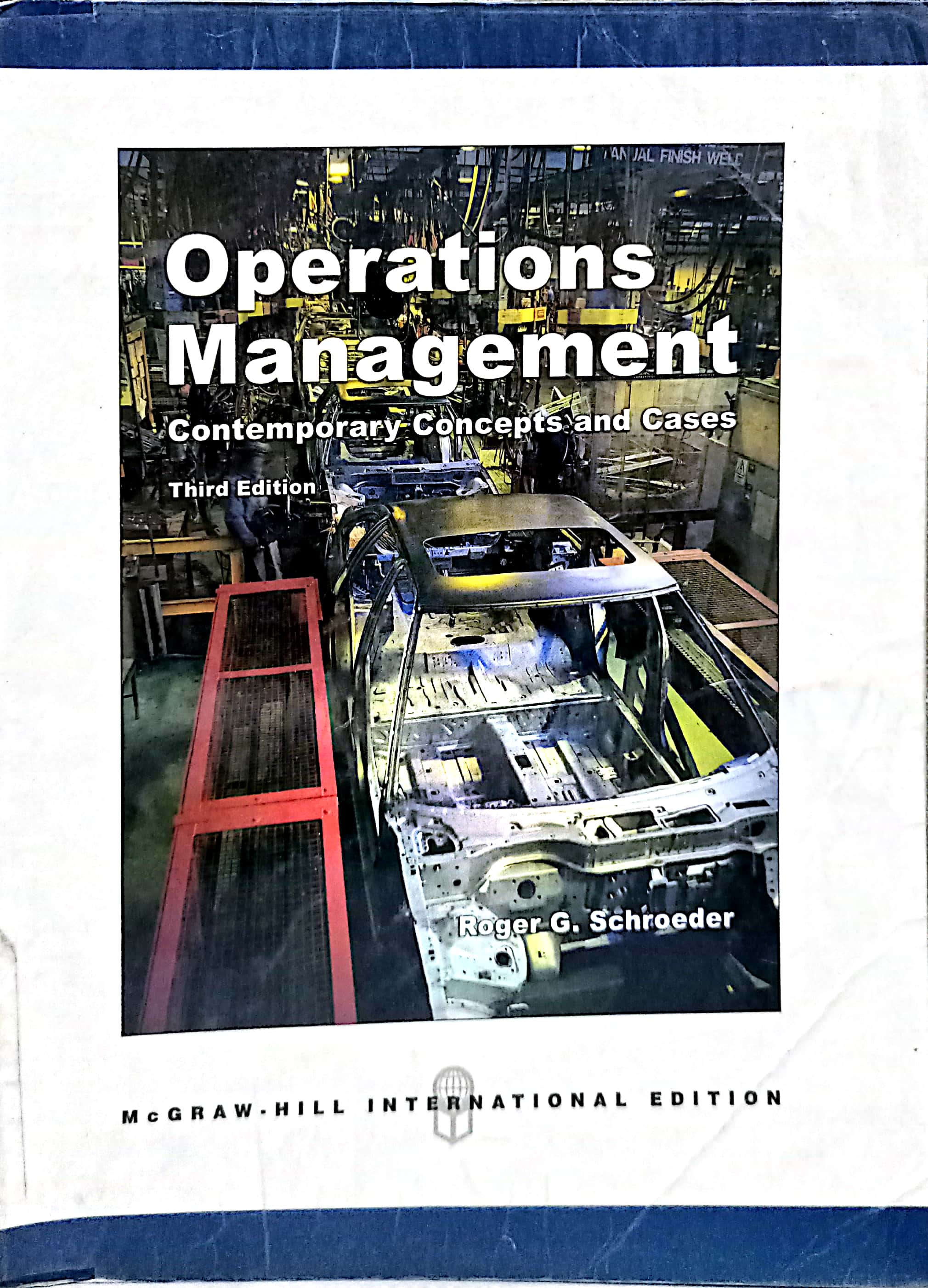 Book cover: Operations management: contemporary concepts and cases