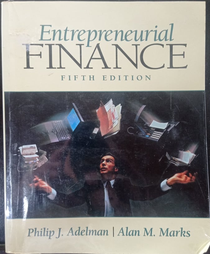 Book cover: Entrepreneurial finance