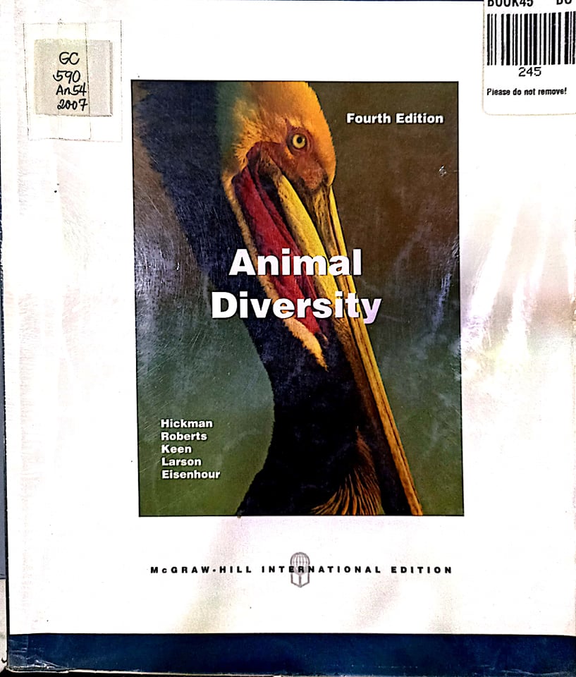 Book cover: Animal diversity