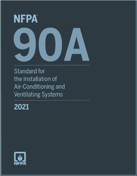 Book cover: NFPA® 90a standard for the installation of air-conditioning and ventilating systems
