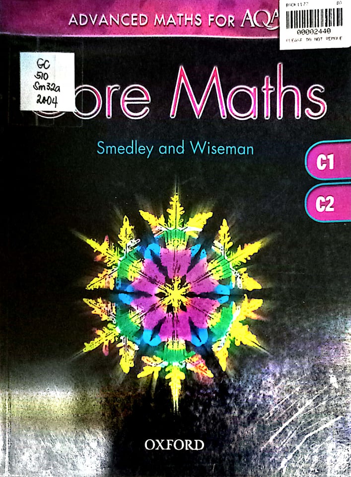 Book cover: Advanced maths for AQA : core maths