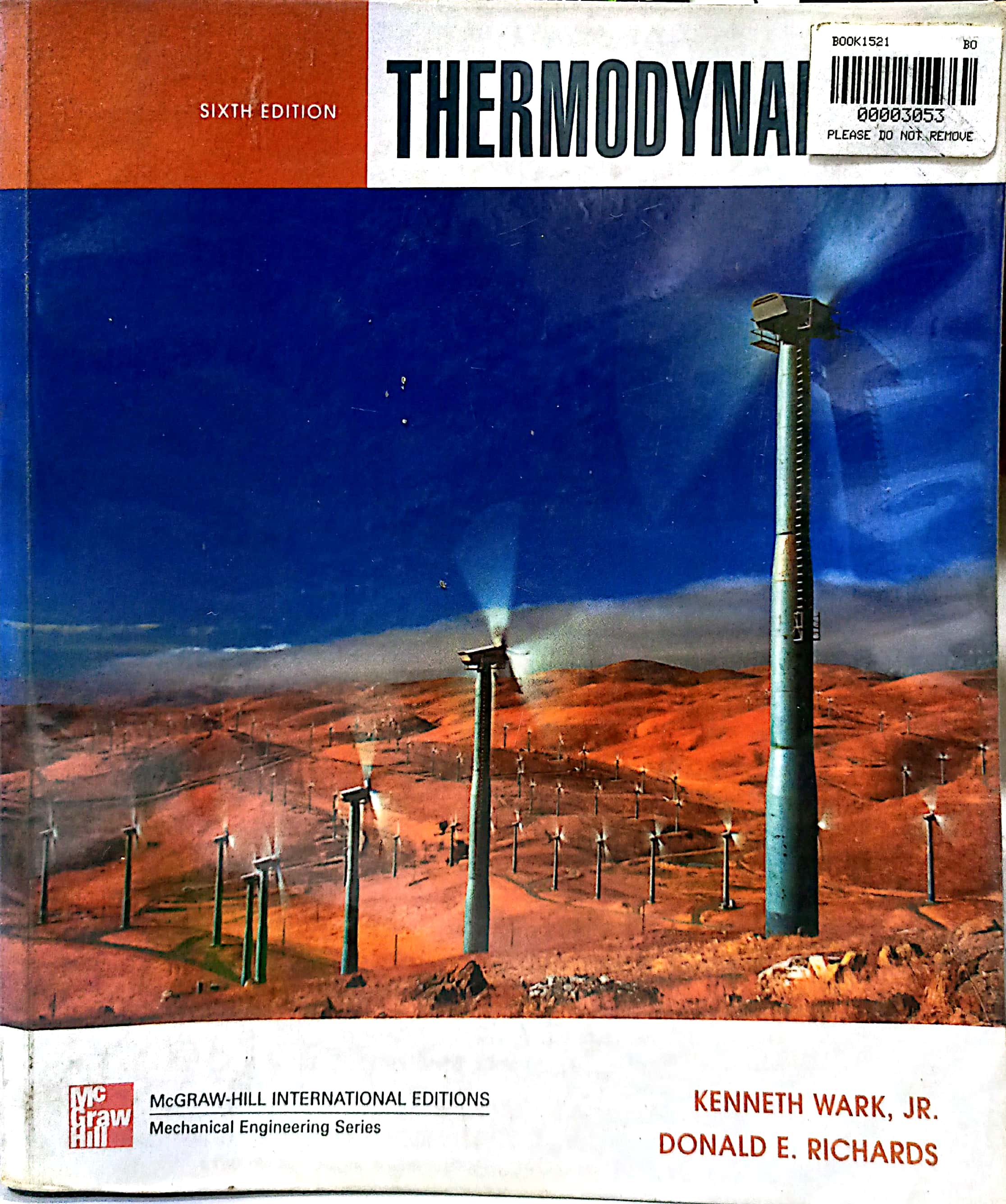 Book cover: Thermodynamics