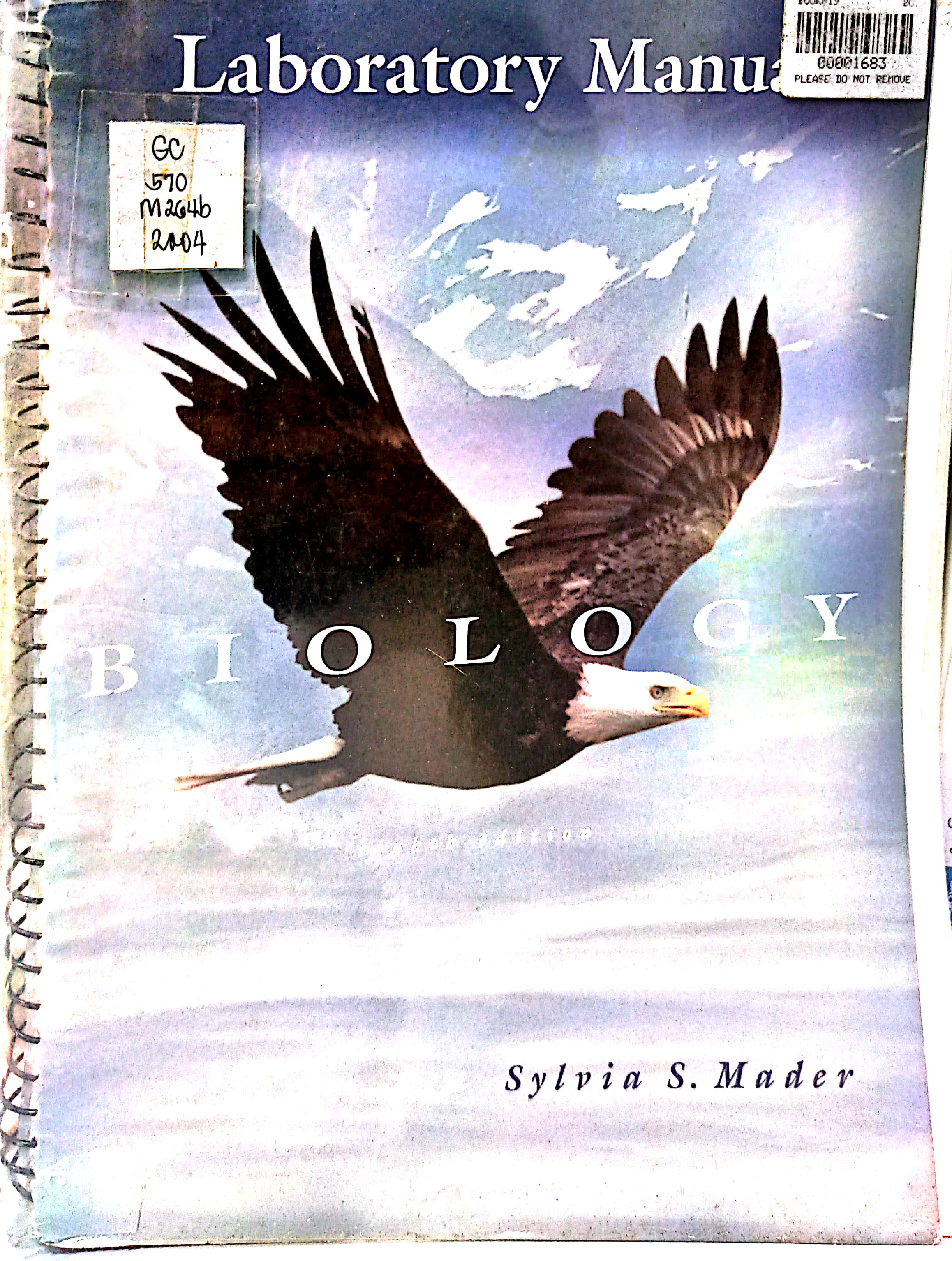 Book cover: Biology laboratory manual