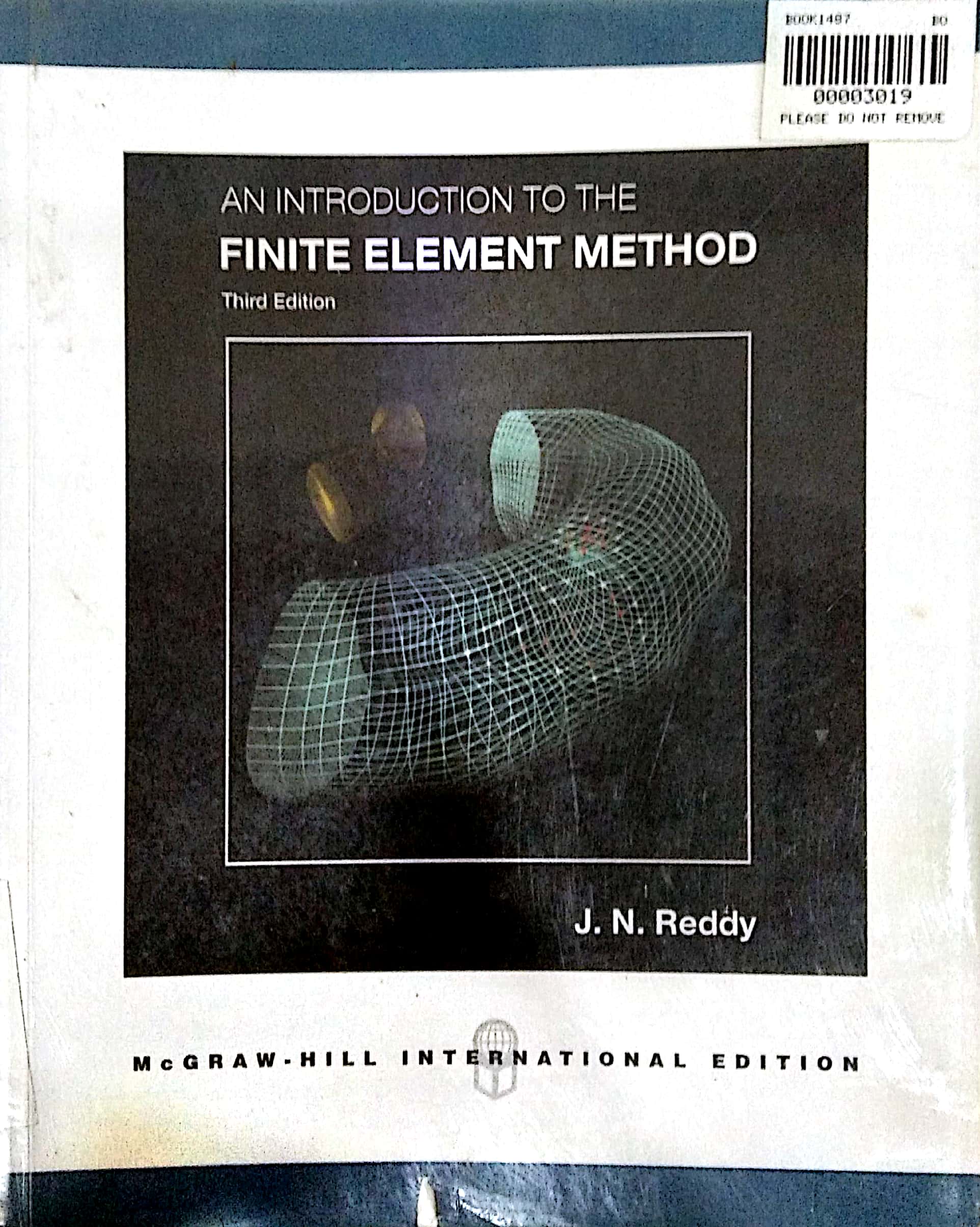Book cover: An Introduction to the finite element method.