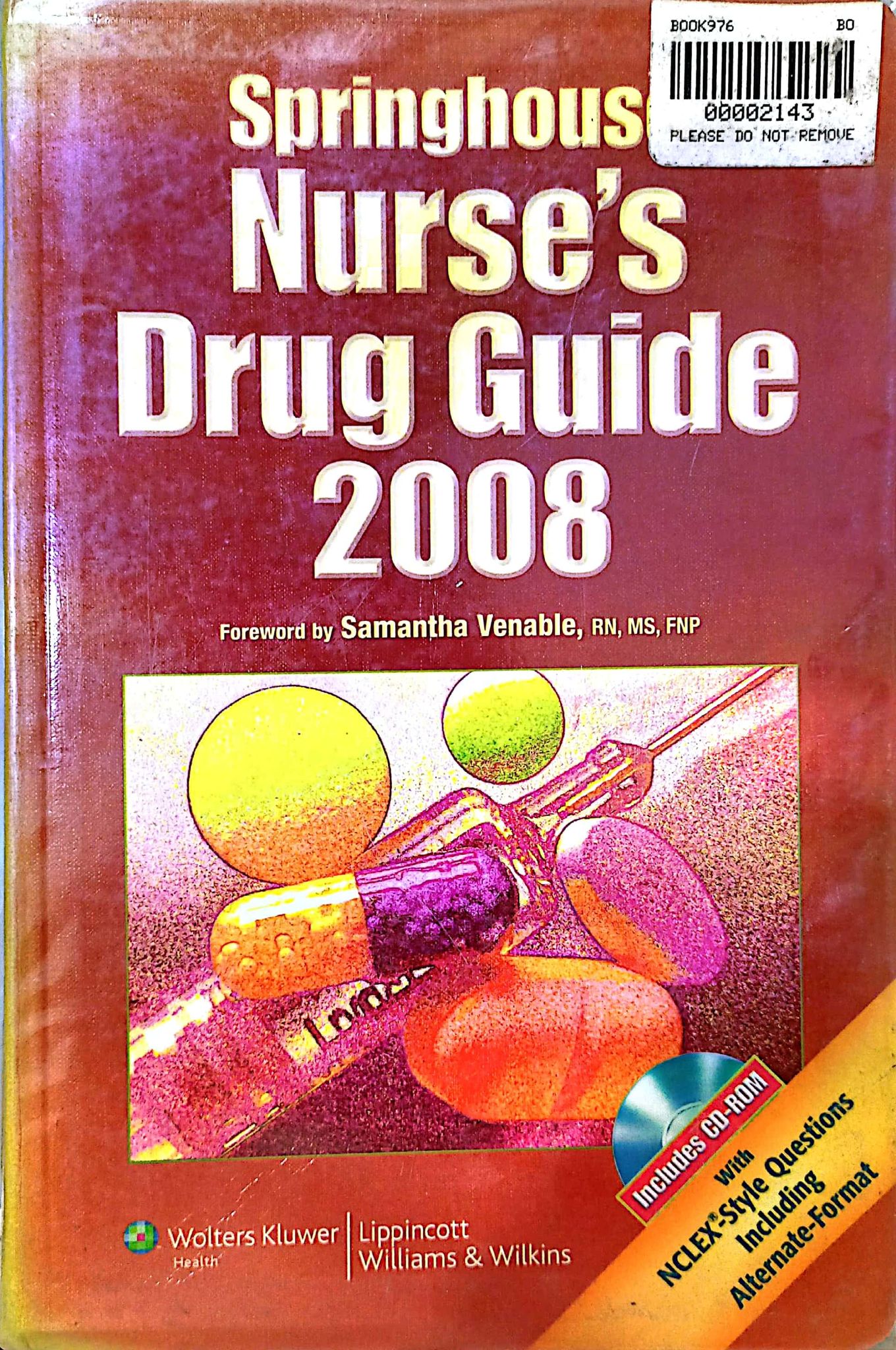 Book cover: Springhouse nurse's drug guide 2008