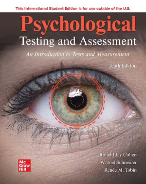 Book cover: Psychological testing and assessment : an introduction to tests and measurement