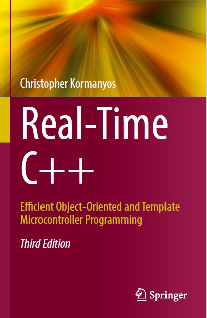 Book cover: Real-time C++: efficient object-oriented and template microcontroller programming