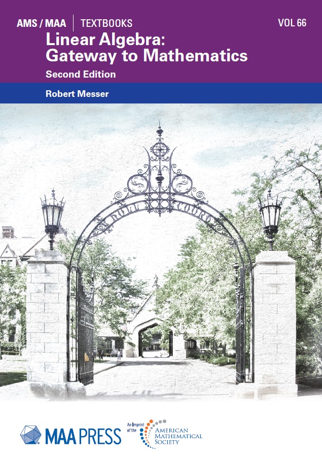 Book cover: Linear algebra: gateway to mathematics.