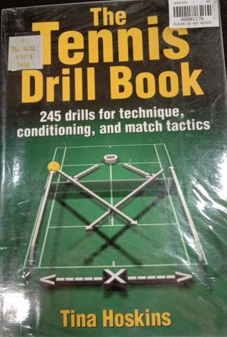 Book cover: The Tennis drill book