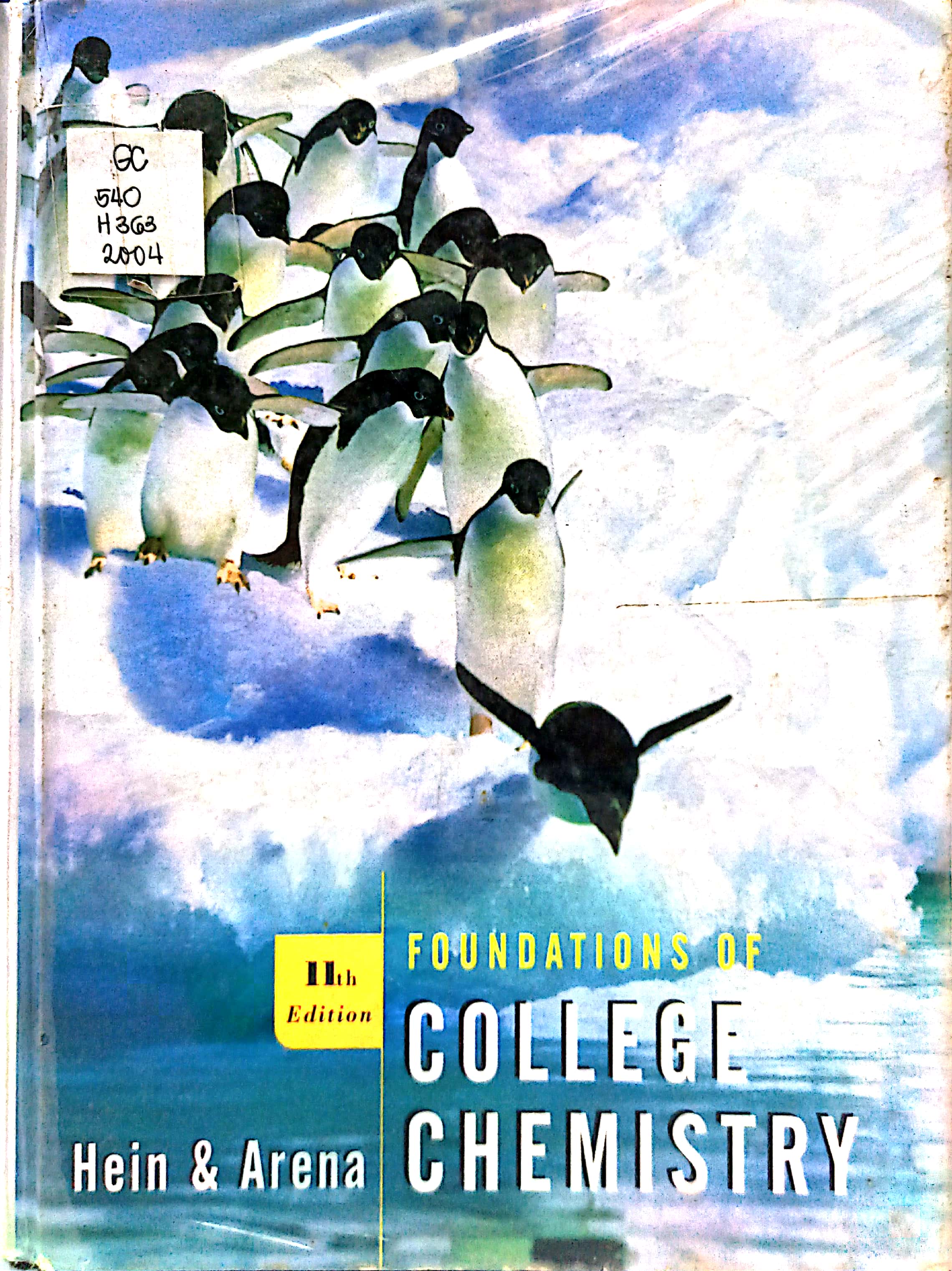 Book cover: Foundations of college chemistry