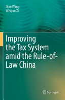 Book cover: Improving the tax system amid the rule-of-law China
