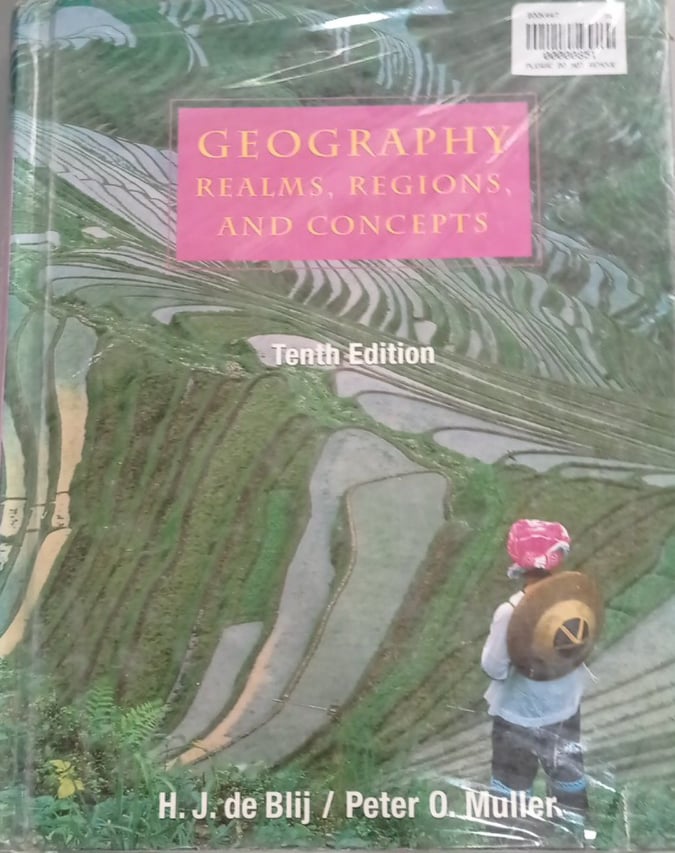 Book cover: Geography, realms, regions and concepts