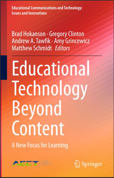 Book cover: Educational technology beyond content: a new focus for learning.