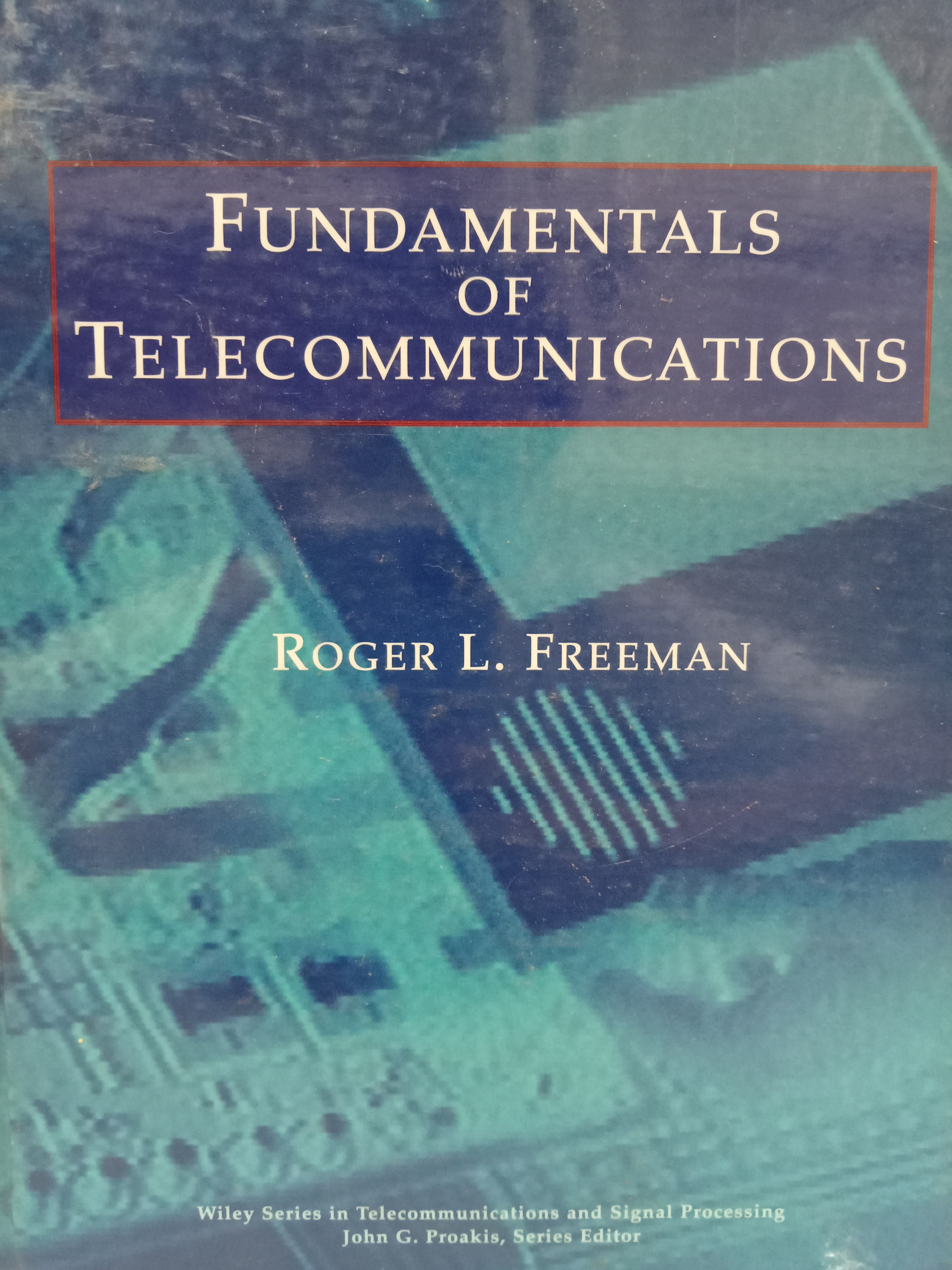 Book cover: Fundamentals of telecommunication