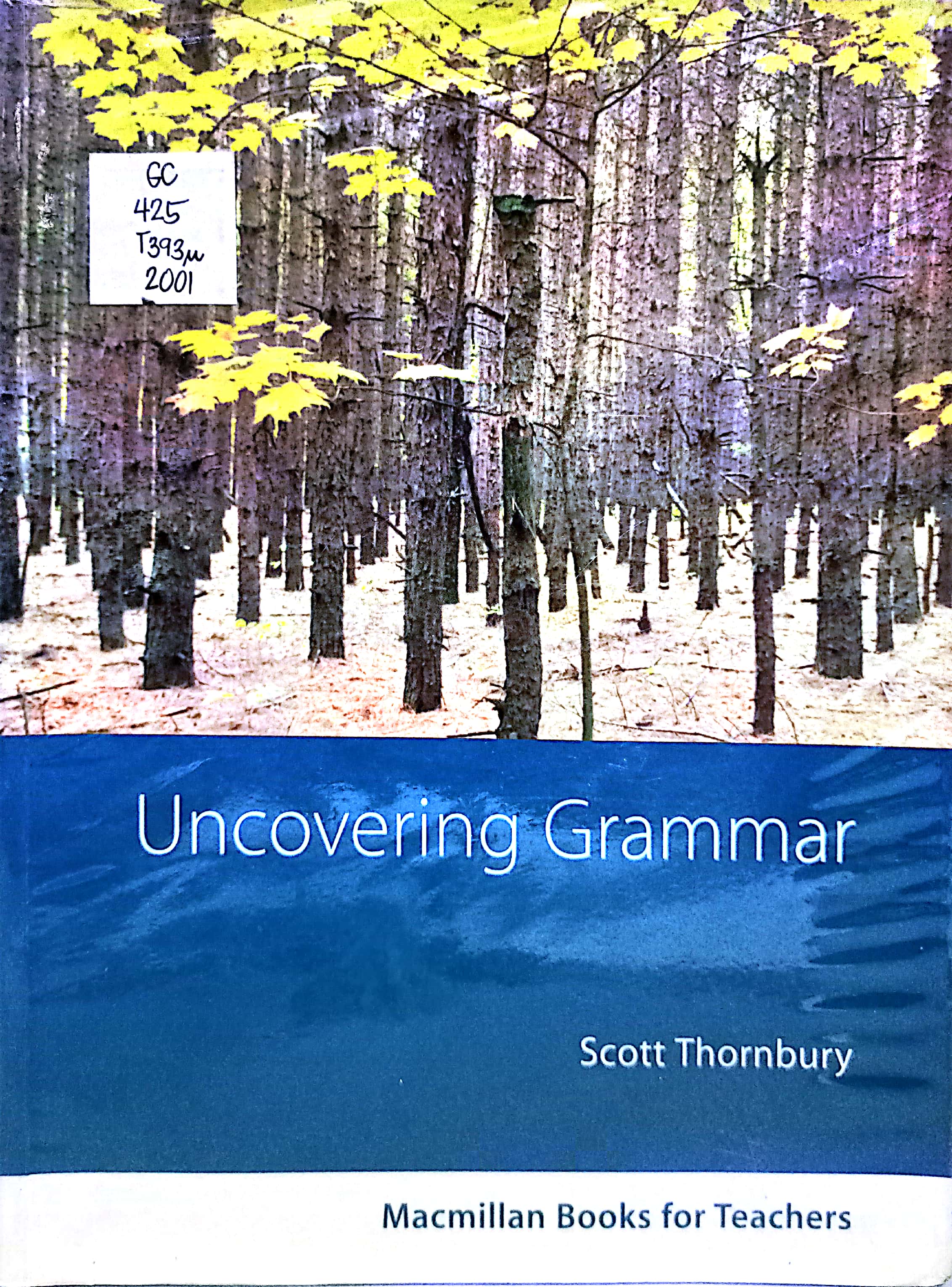 Book cover: Uncovering grammar