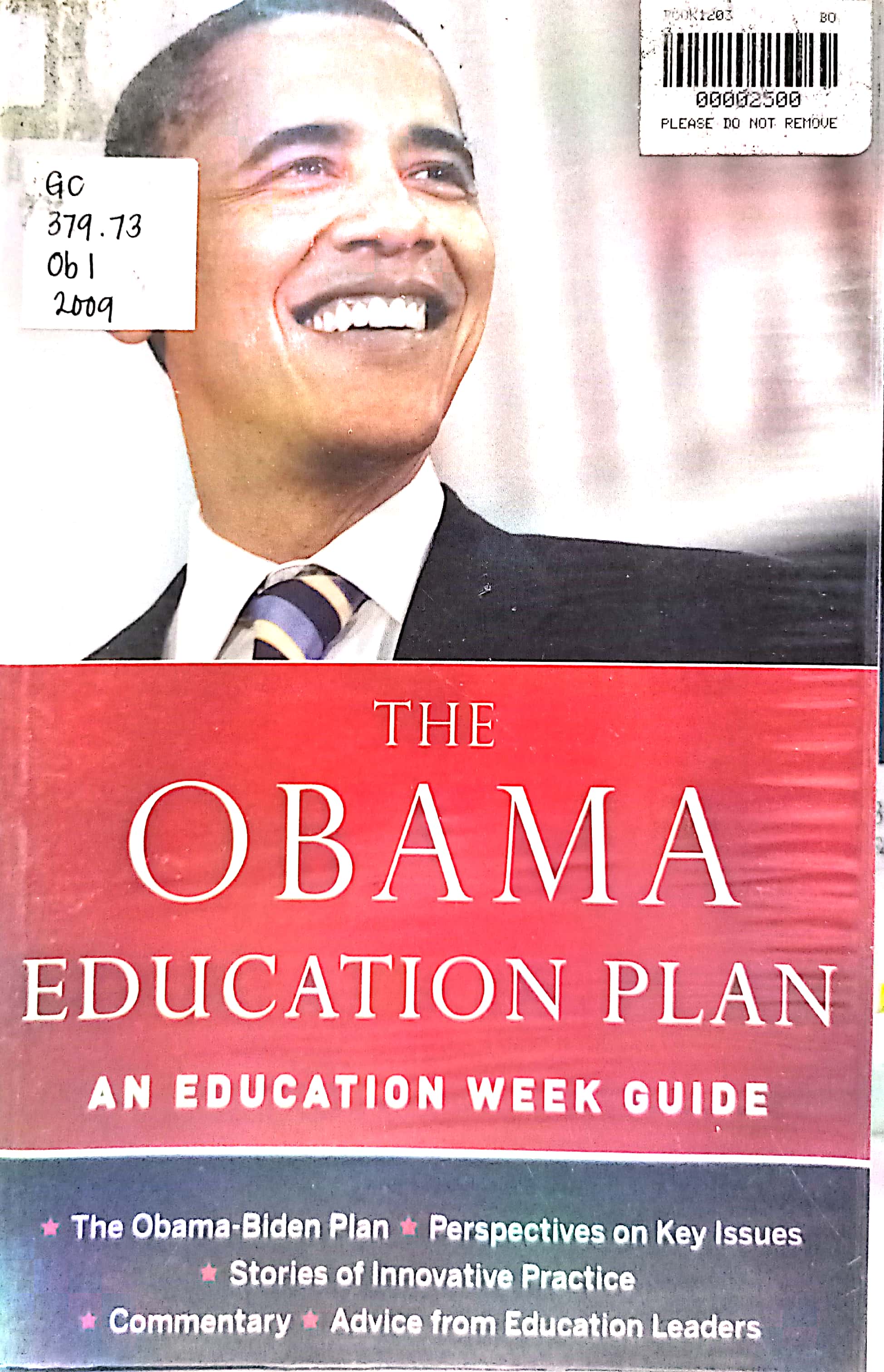 Book cover: The Obama education plan : an education week guide
