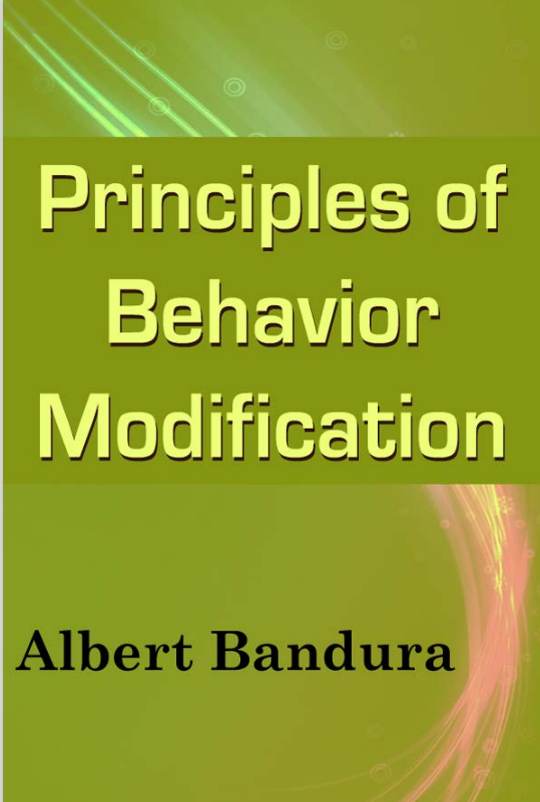 Book cover: Principles of behavior modification.