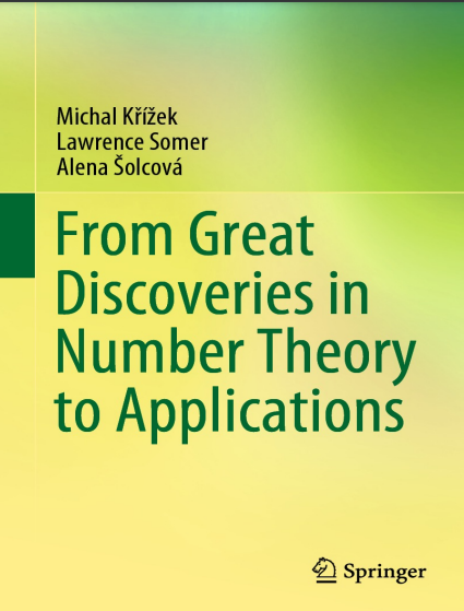 Book cover: From great discoveries in number theory to applications.