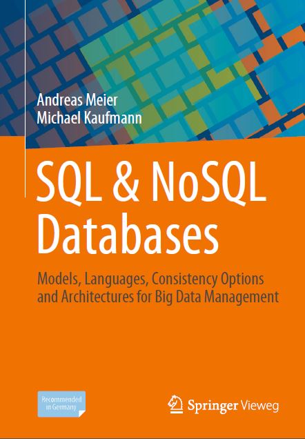 Book cover: SQL & NoSQL databases: models, languages, consistency pptions and qrchitectures for big data management