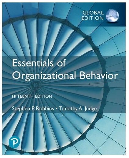 Book cover: Essentials of organizational behavior