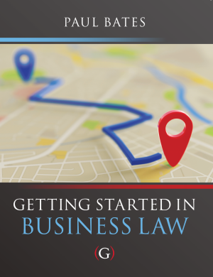 Book cover: Getting started in business law