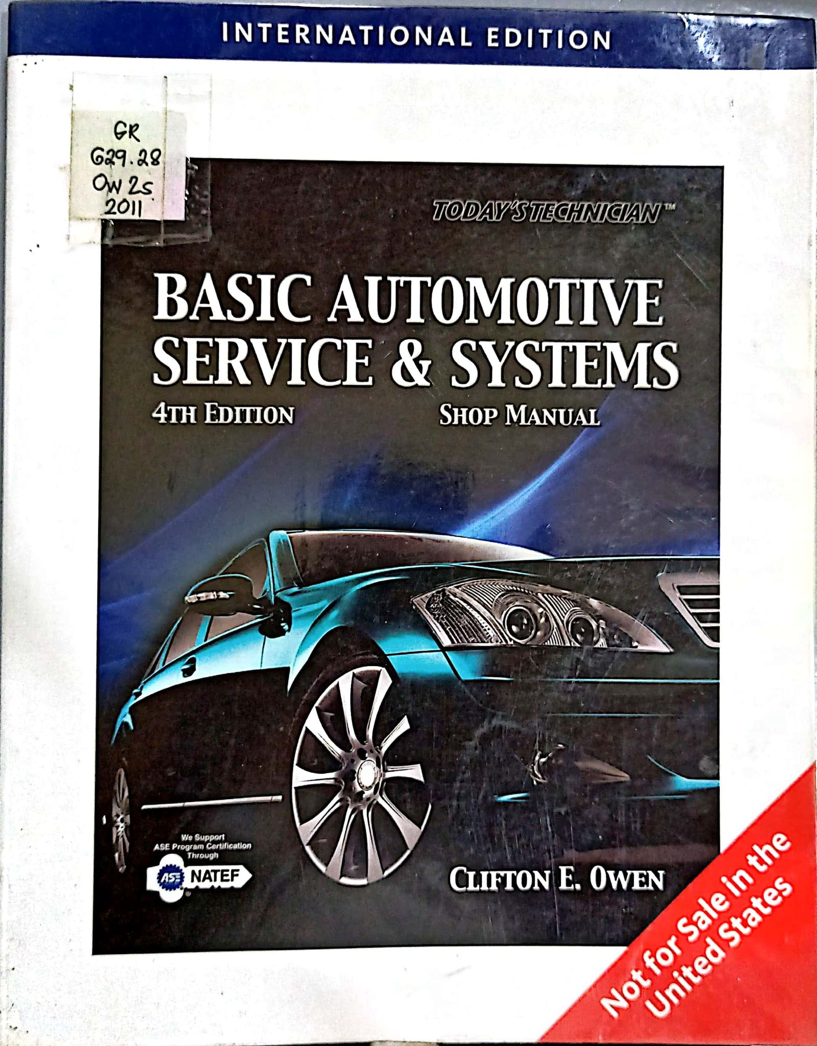 Book cover: Basic automotive service and systems