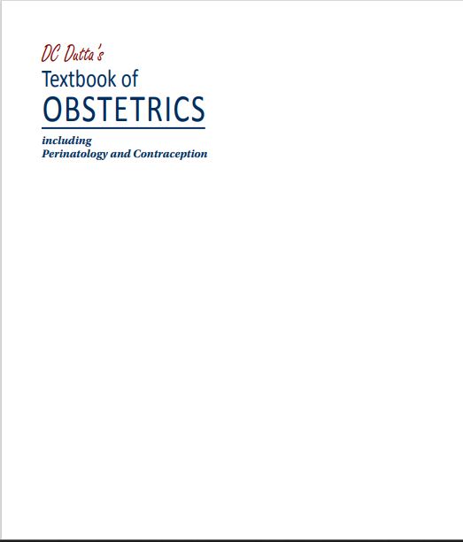 Book cover: DC Dutta's textbook of obstetrics: including perinatology and contraception.