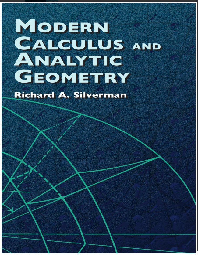 Book cover: Modern calculus and analytic geometry
