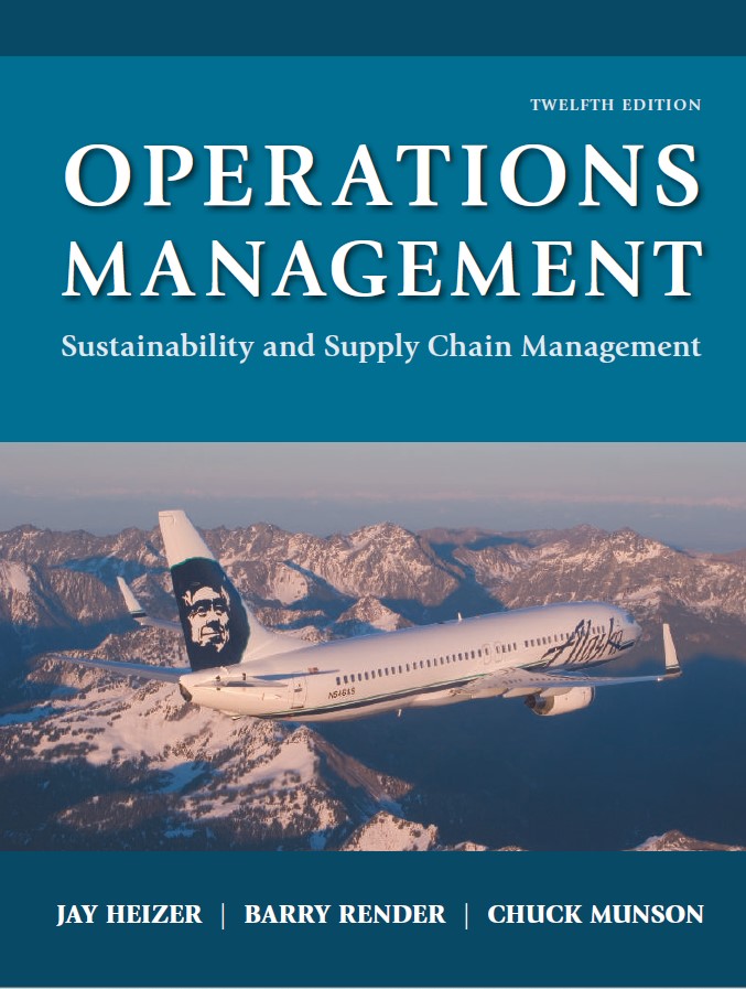 Book cover: Operations management: sustainability and supply chain management.