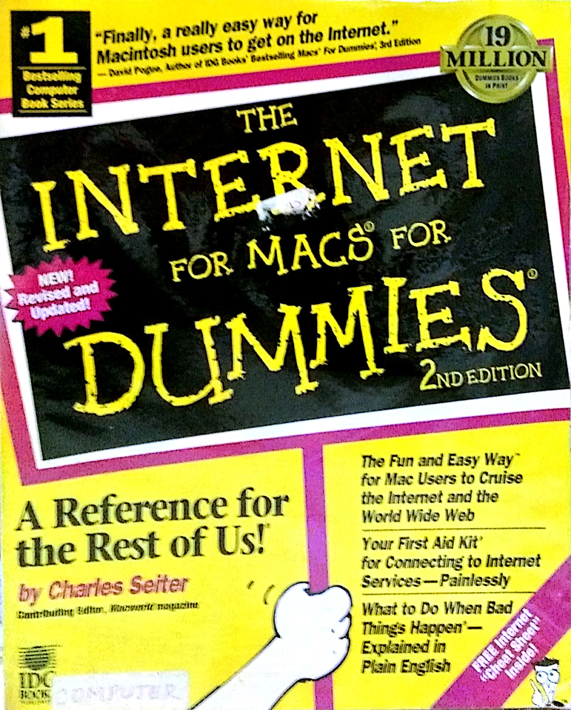 Book cover: The Internet for macs for dummies
