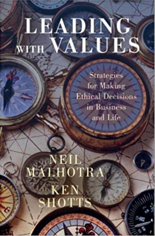 Book cover: Leading with values: strategies for making ethical decisions in business and life.